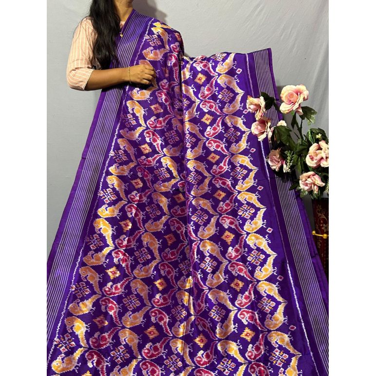PKISIDSS5Y09NFCC13- Ikat silk saree
