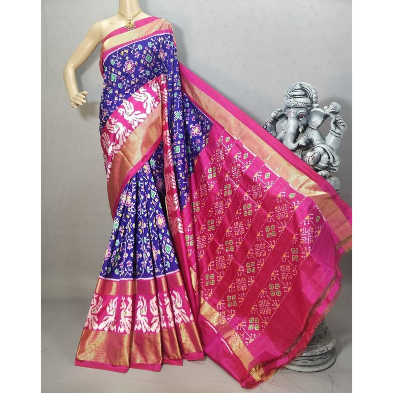 PRIHIDSS5Y09NDDC10- Ikat silk saree