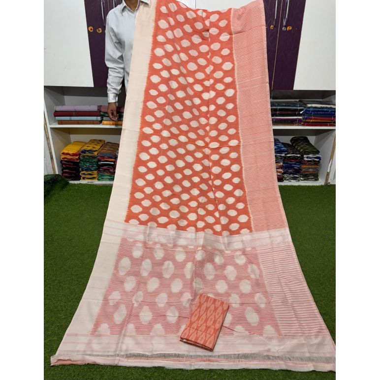 PSRGICTS5Y11INDC19- Ikat cotton saree