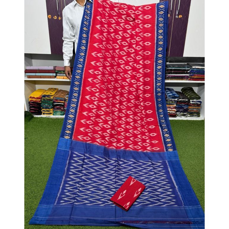 PSRGICTS5Y11INDC45- Ikat cotton saree