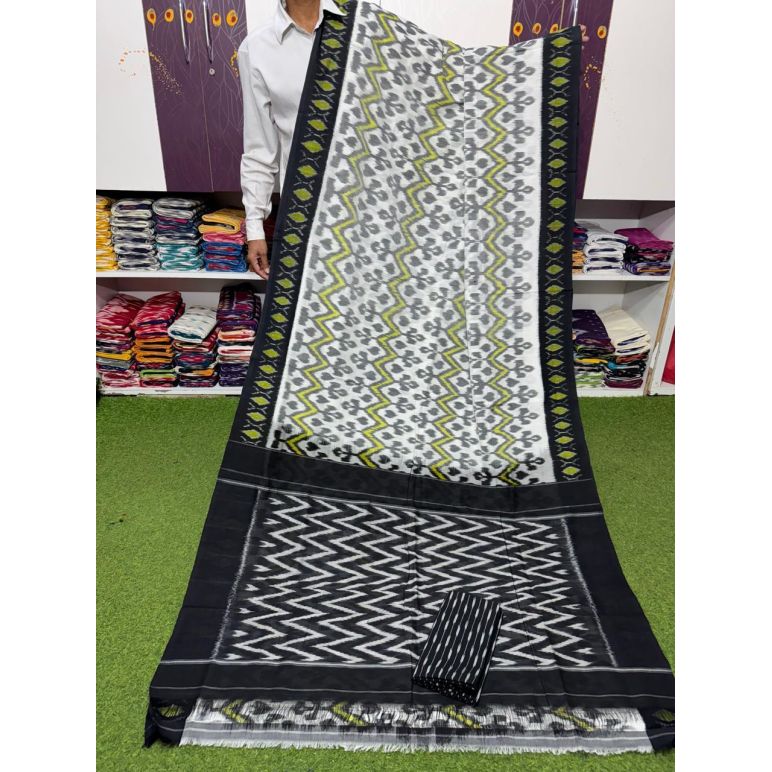 PSRGICTS5Y11INDC54- Ikat cotton saree