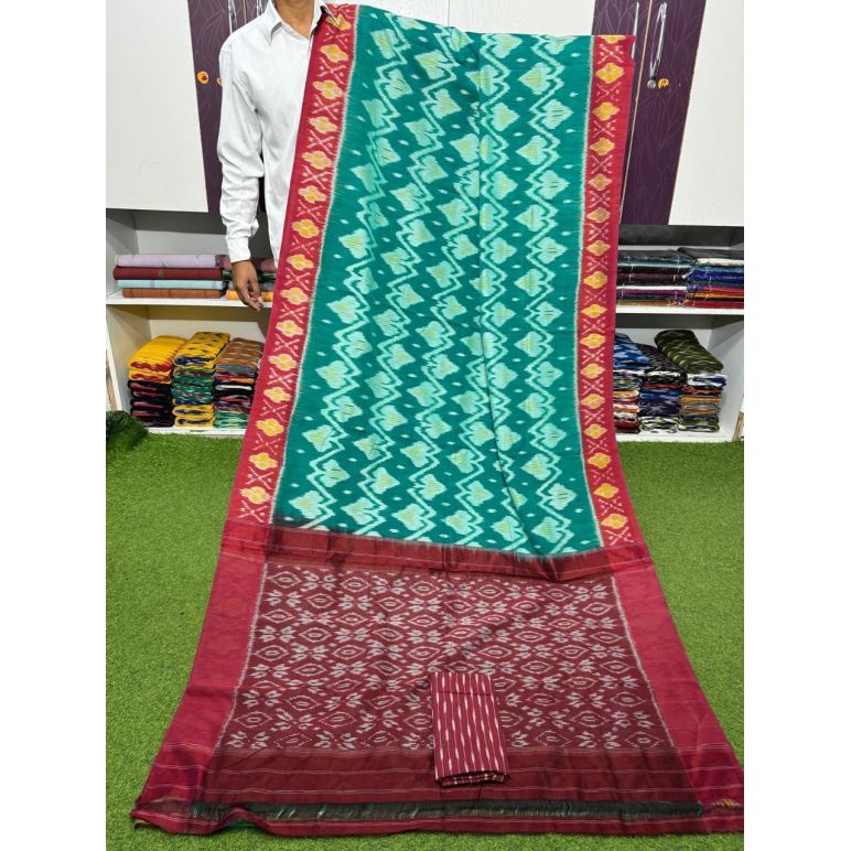PSRGICTS5Y11INDC76- Ikat cotton saree