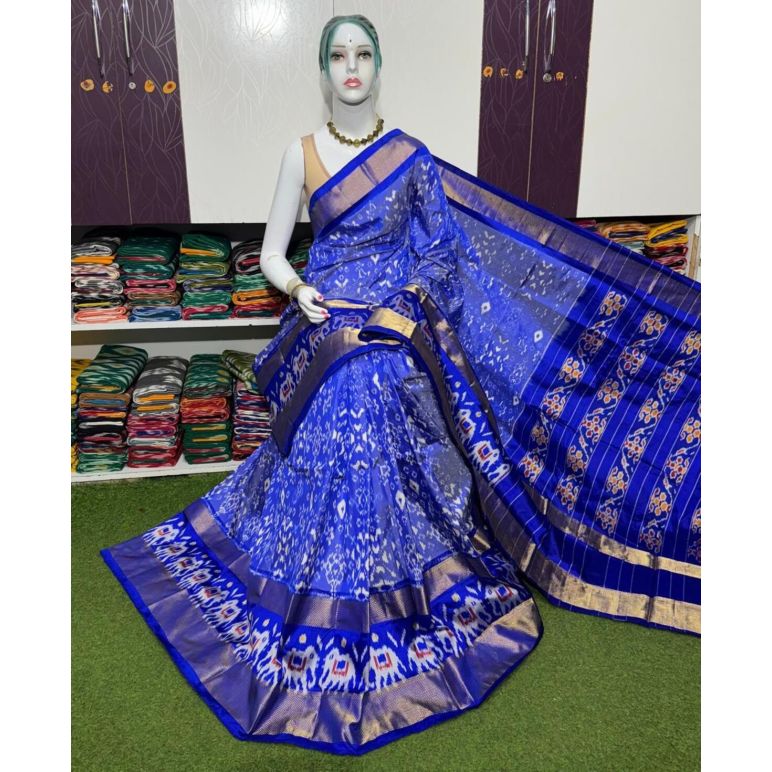 PSRGIDSS5Y09BBCD07- Ikat silk saree