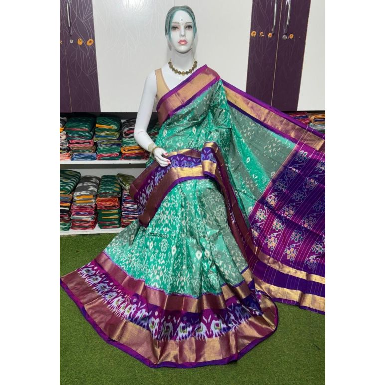 PSRGIDSS5Y09BBCD10- Ikat silk saree