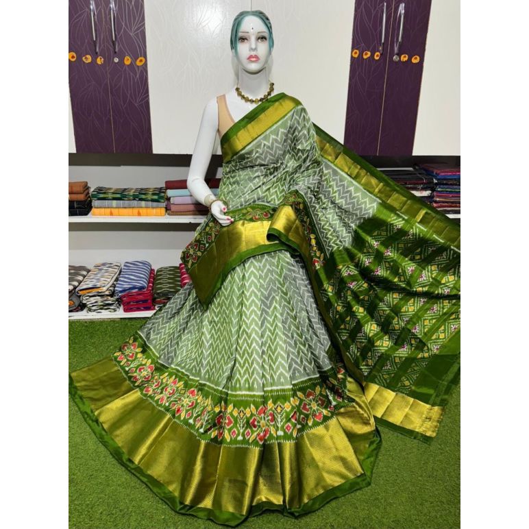 PSRGIDSS5Y09BBCD13- Ikat silk saree