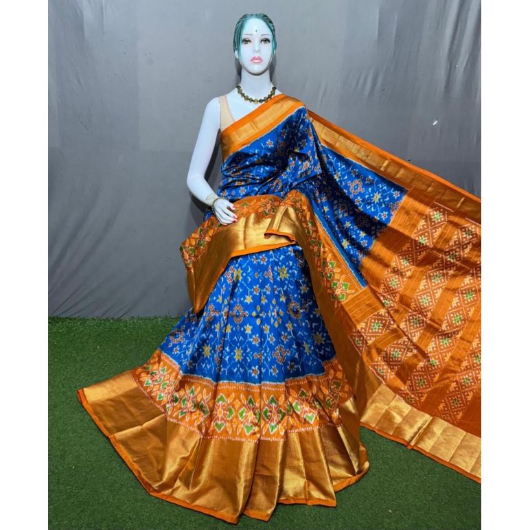 PSRGIDSS5Y09BBCD23- Ikat silk saree