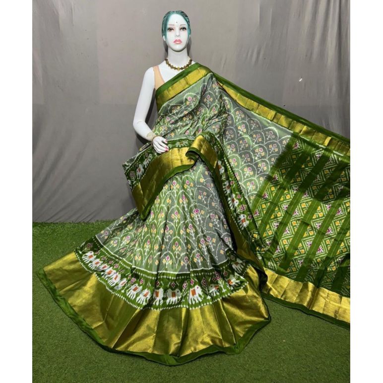 PSRGIDSS5Y09BBCD24- Ikat silk saree