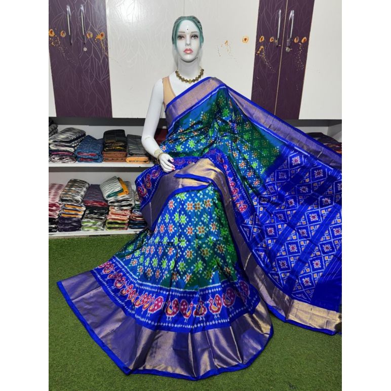 PSRGIDSS5Y09BBCD31- Ikat silk saree