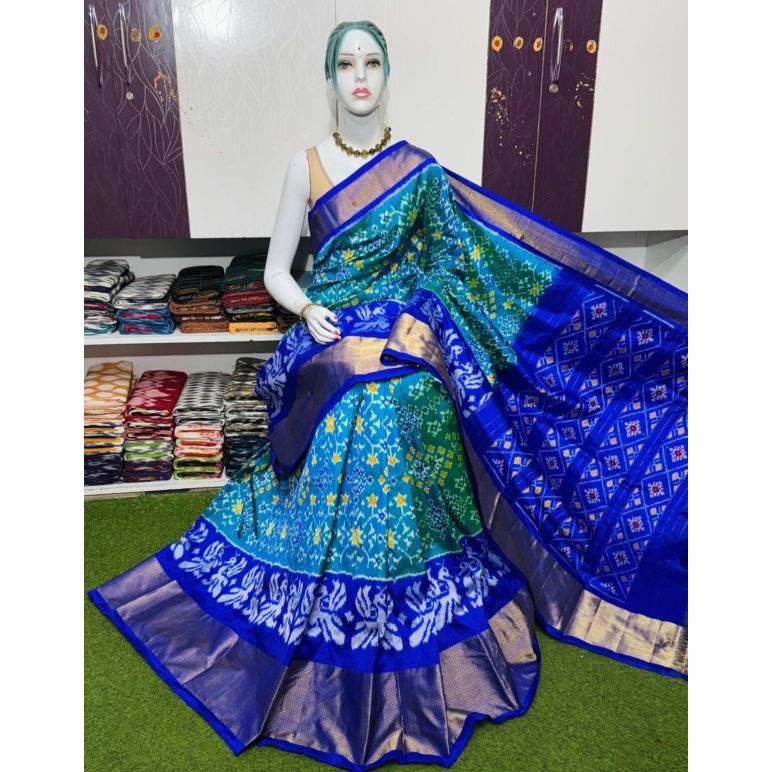PSRGIDSS5Y09BBCD32- Ikat silk saree