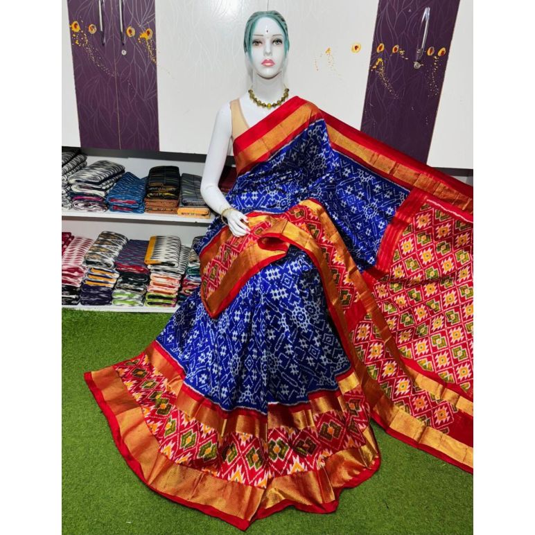 PSRGIDSS5Y09BBCD39- Ikat silk saree