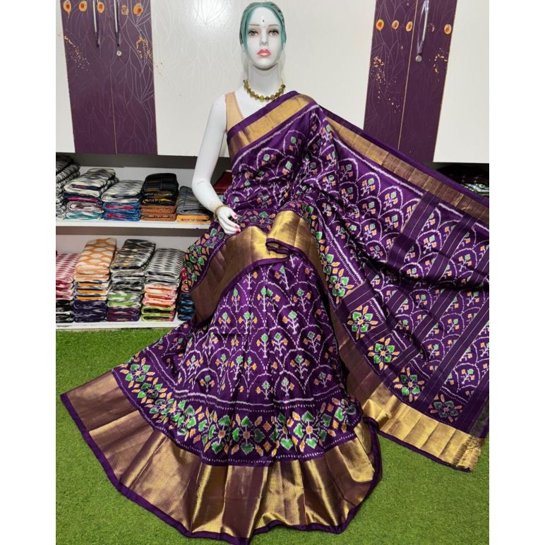 PSRGIDSS5Y09BBCD40- Ikat silk saree