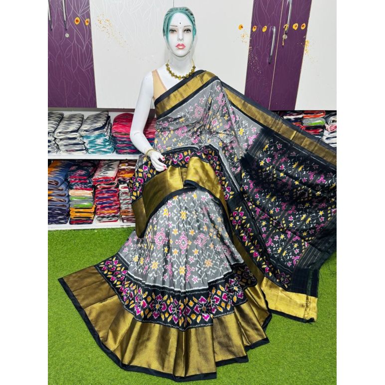 PSRGIDSS5Y09BBCD50- Ikat silk saree