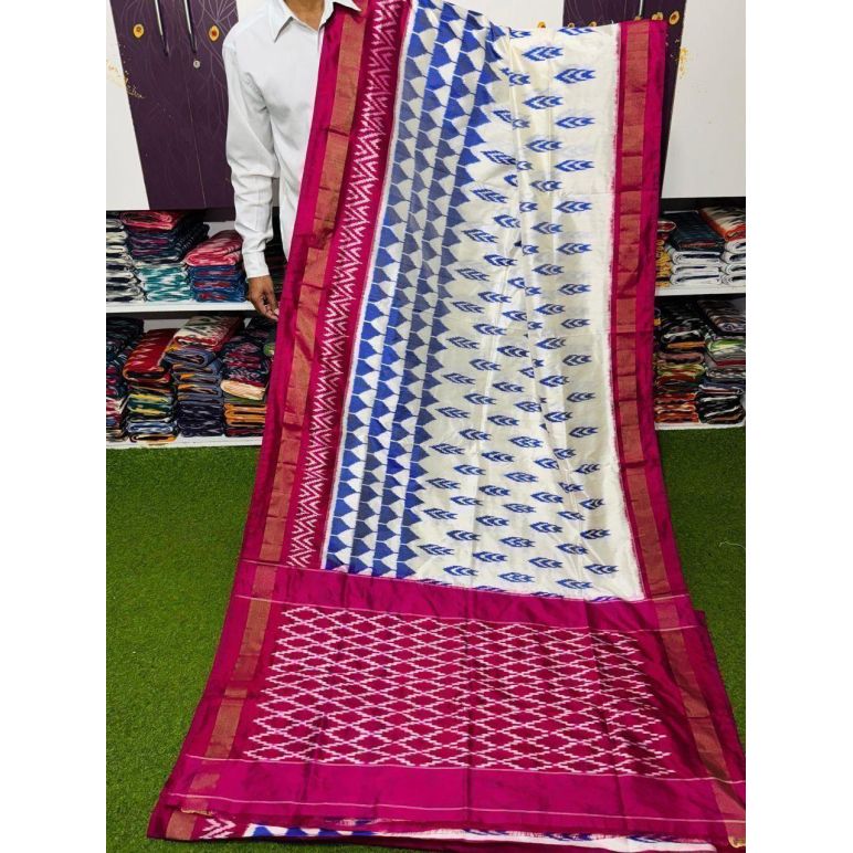 PSRGILWS5Y10XZCC07- light weight Ikat silk saree