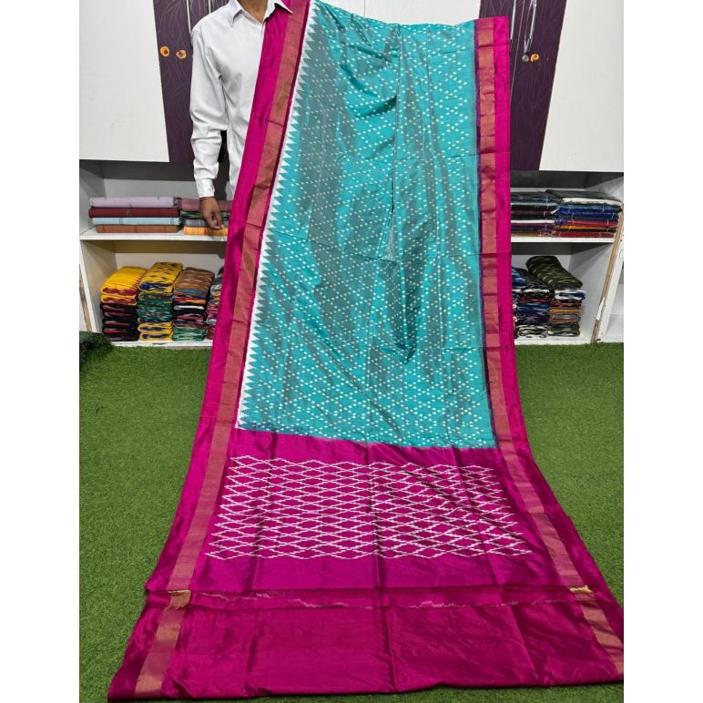 PSRGILWS5Y10XZCC39- light weight Ikat silk saree