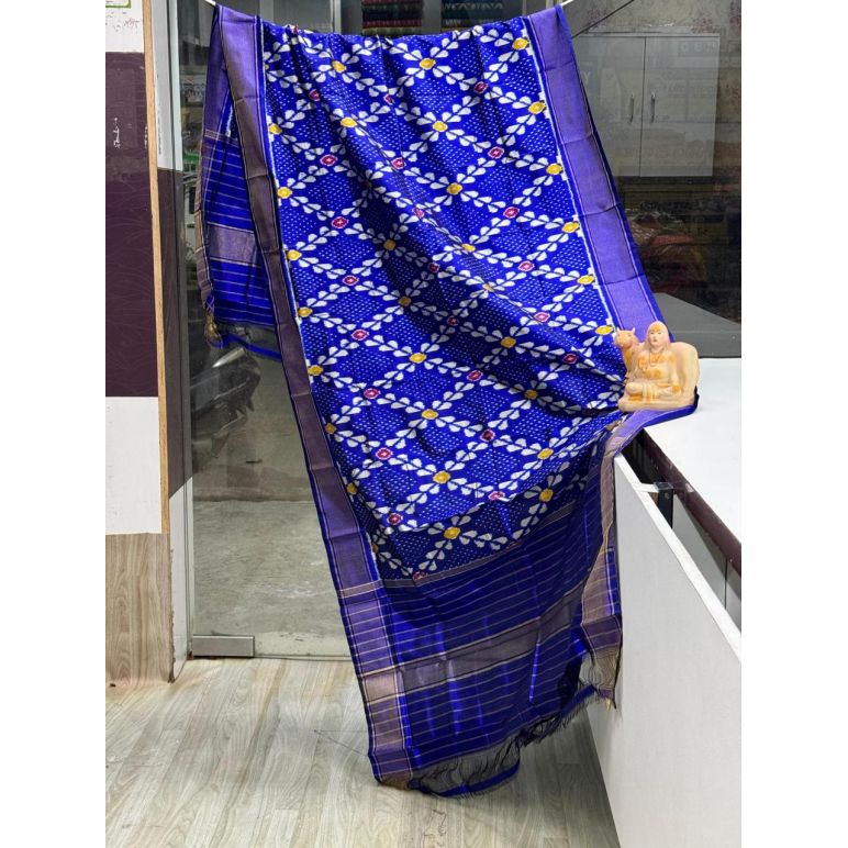 PSRGISDP5Y08ZNCD10- Ikat Silk dupatta