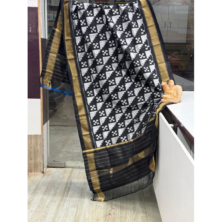 PSRGISDP5Y08ZNCD14- Ikat Silk dupatta
