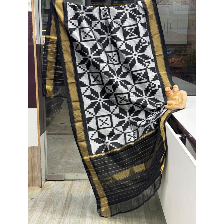 PSRGISDP5Y08ZNCD18- Ikat Silk dupatta