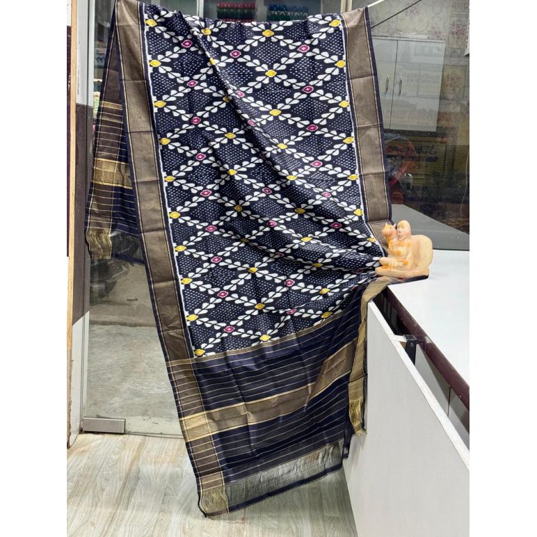 PSRGISDP5Y08ZNCD28- Ikat Silk dupatta