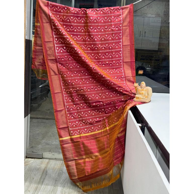 PSRGISDP5Y08ZNCD38- Ikat Silk dupatta