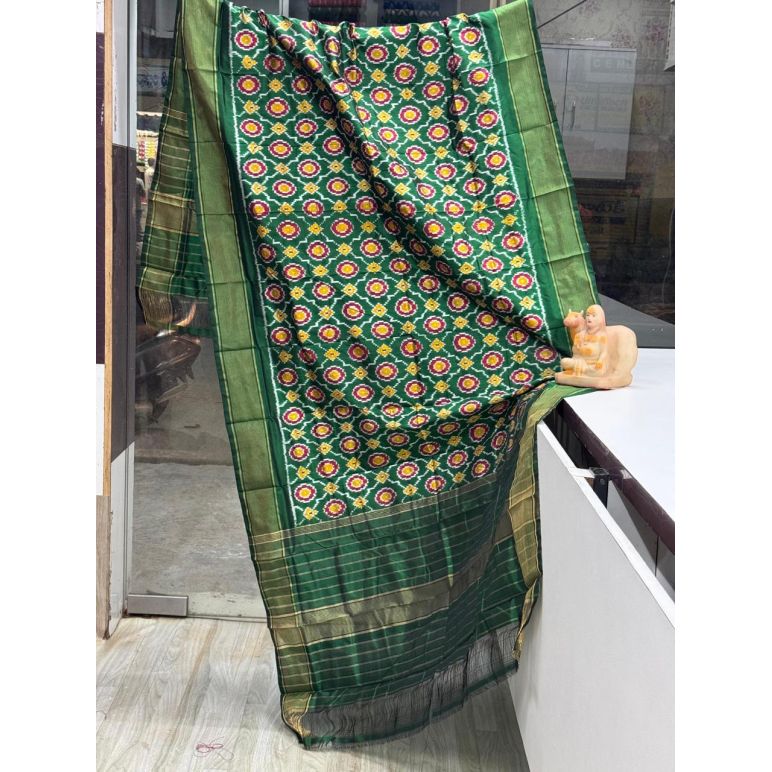 PSRGISDP5Y08ZNCD39- Ikat Silk dupatta