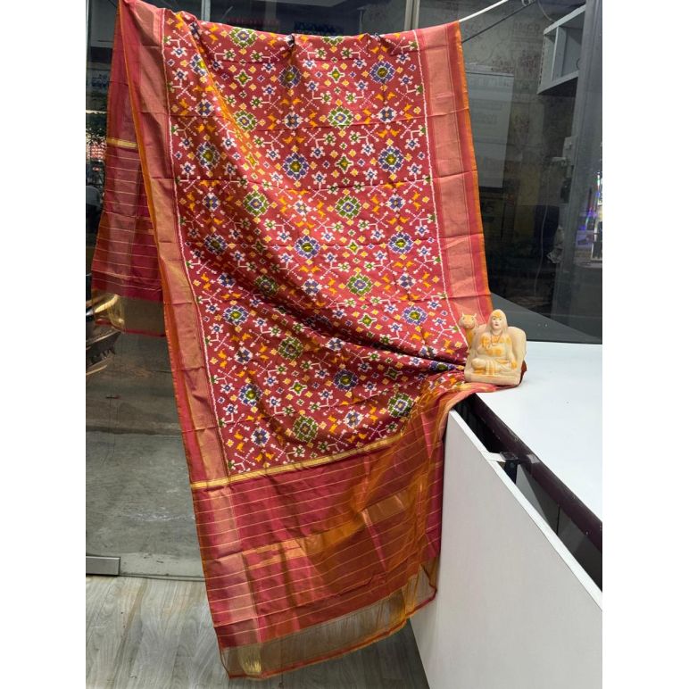 PSRGISDP5Y08ZNCD44- Ikat Silk dupatta