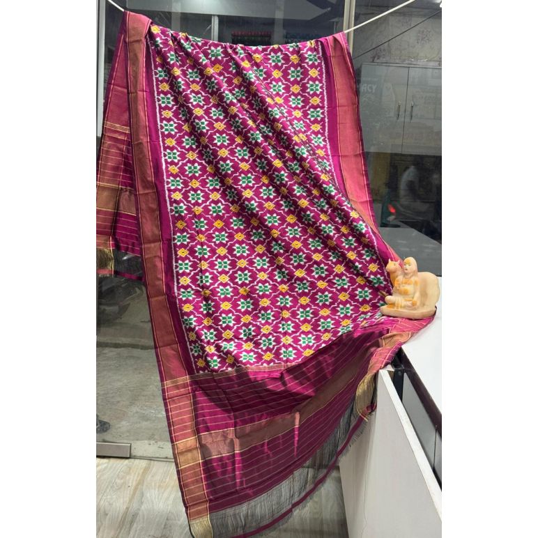 PSRGISDP5Y08ZNCD46- Ikat Silk dupatta