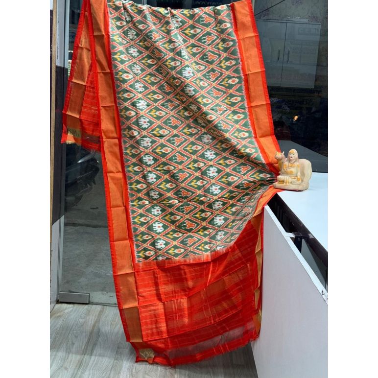 PSRGISDP5Y08ZNCD49- Ikat Silk dupatta