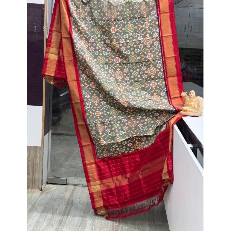 PSRGISDP5Y08ZNCD54- Ikat Silk dupatta
