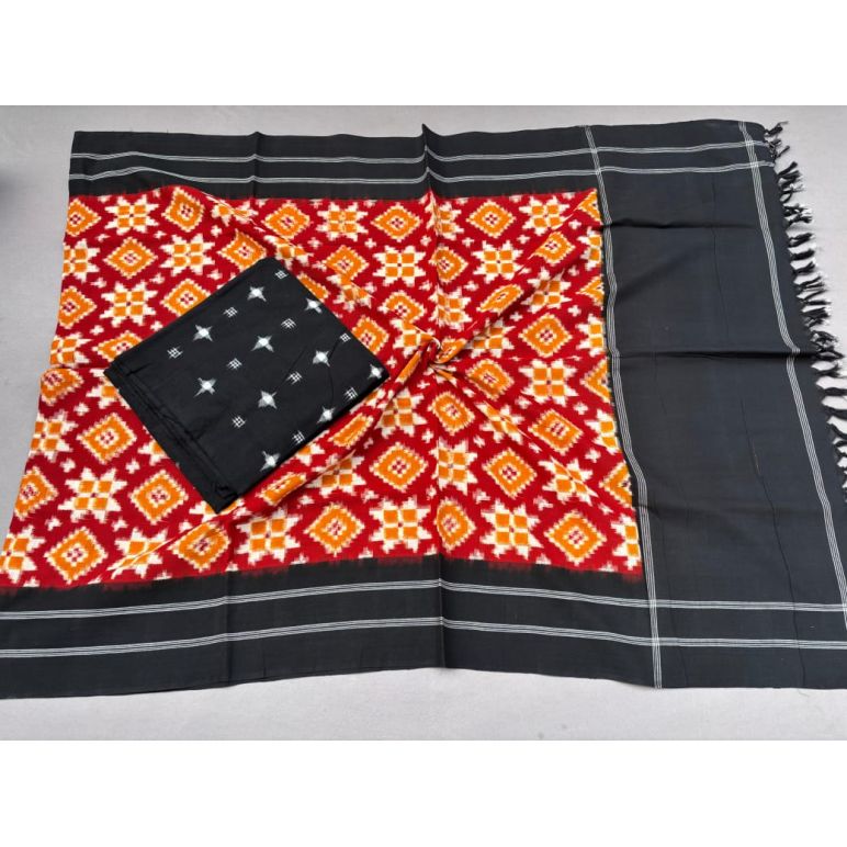 PSSIC2PS5Y10ZFCD08- Double ikat cotton salwar set