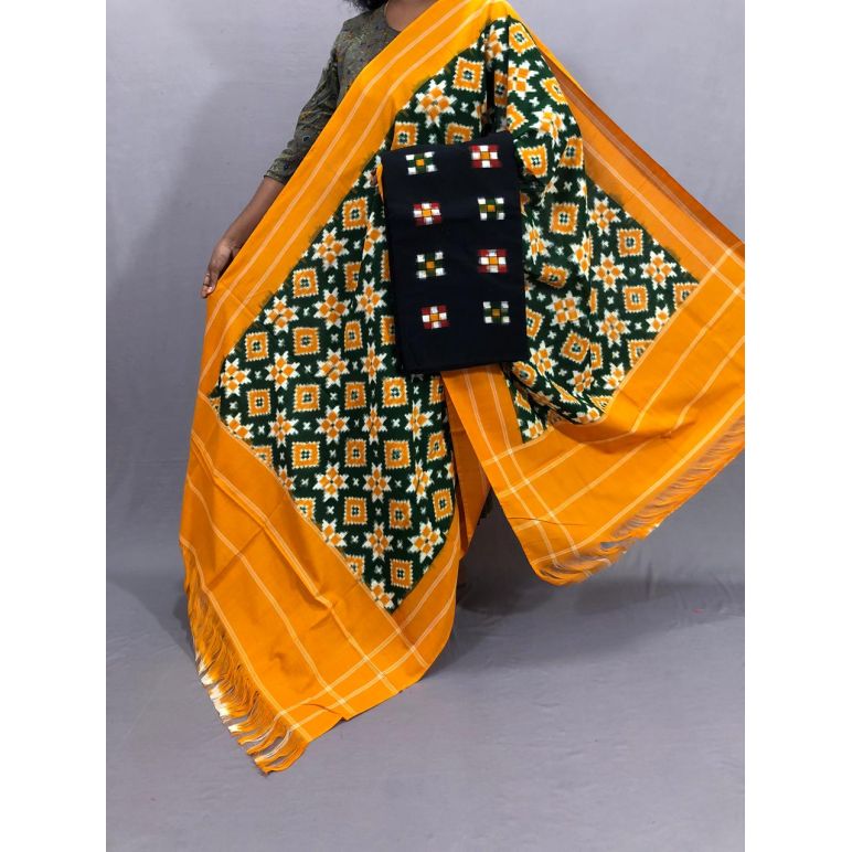 PSSIC2PS5Y10ZFCD27- Double ikat cotton salwar set