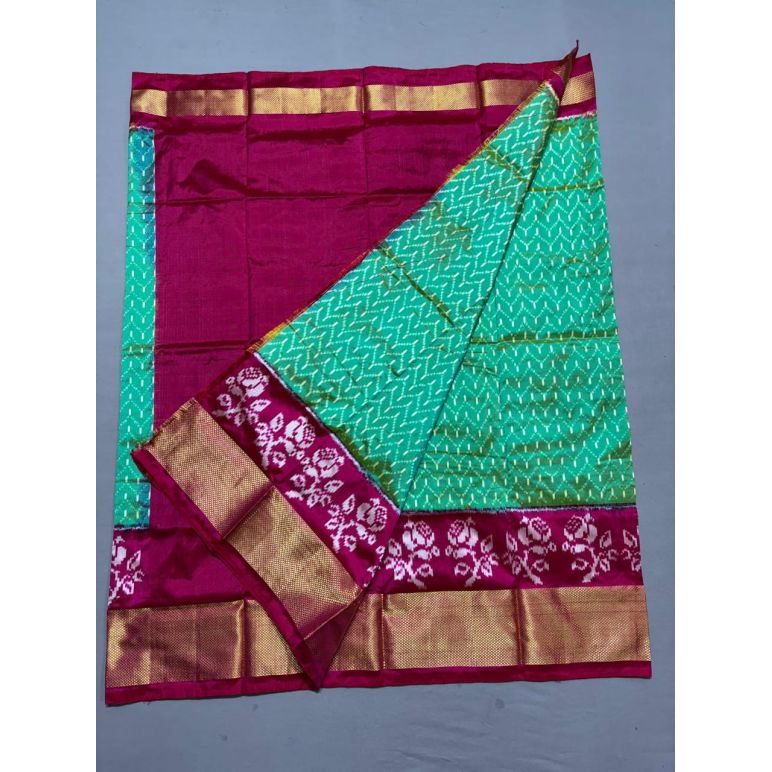 PSSIFSLG5Y10SZDC15- Free Size Ikat Silk Lehenga