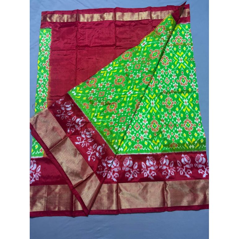 PSSIFSLG5Y10SZDC30- Free Size Ikat Silk Lehenga