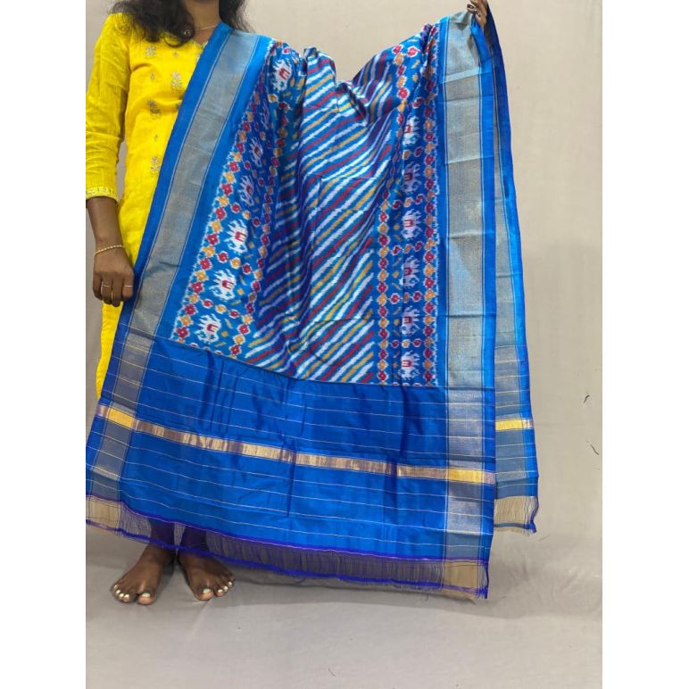 PSSIISDP5Y09ECCD08- Ikat Silk dupatta