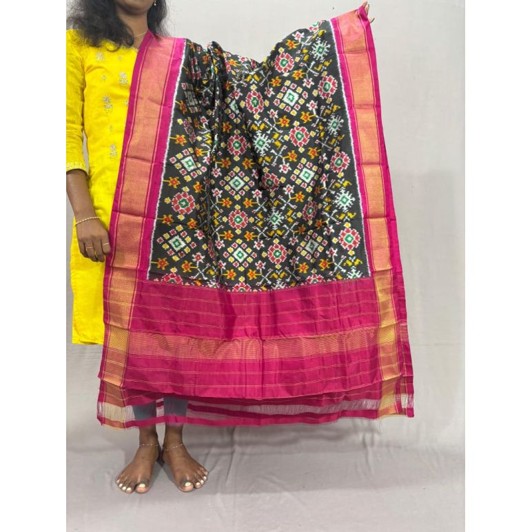 PSSIISDP5Y09ECCD09- Ikat Silk dupatta