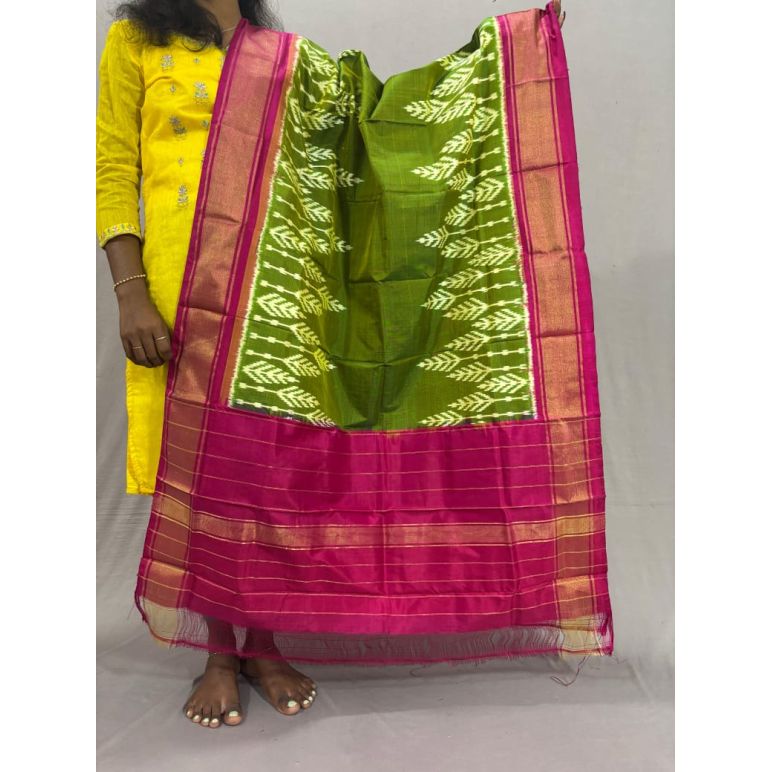 PSSIISDP5Y09ECCD11- Ikat Silk dupatta
