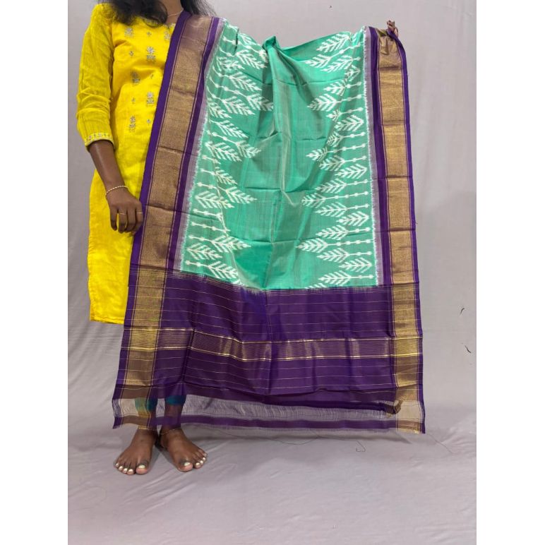PSSIISDP5Y09ECCD17- Ikat Silk dupatta