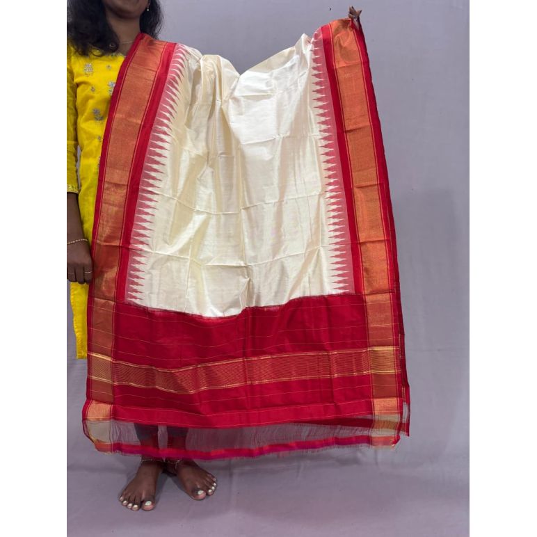 PSSIISDP5Y09ECCD26- Ikat Silk dupatta