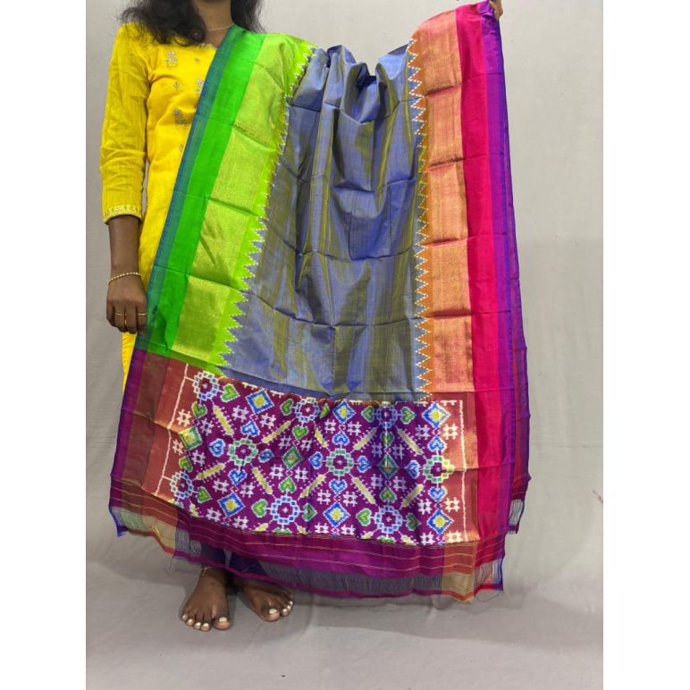 PSSIISDP5Y09ECCD46- Ikat Silk dupatta