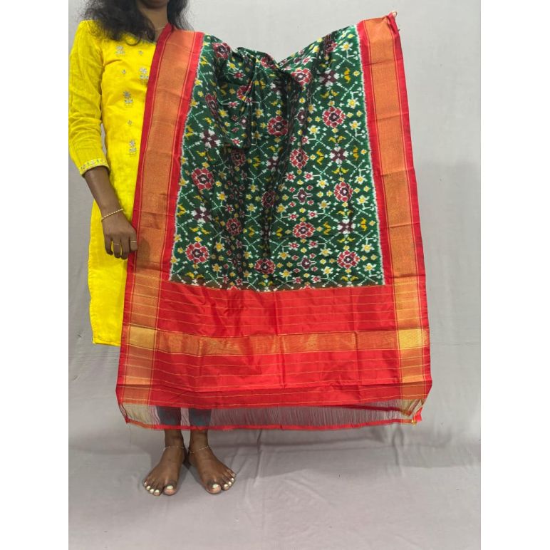 PSSIISDP5Y09ECCD49- Ikat Silk dupatta