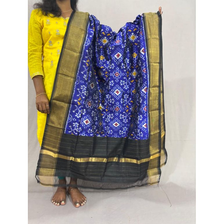PSSIISDP5Y09ECCD50- Ikat Silk dupatta