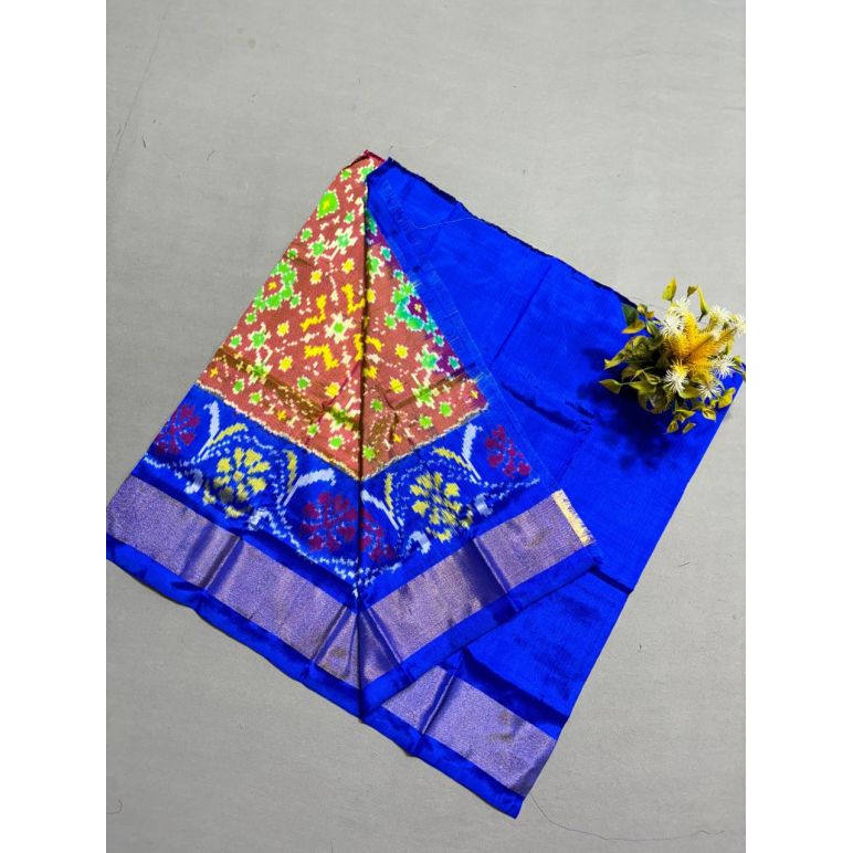 PSSIZSLG5Y08IBDC06- Zero Size Ikat Silk Lehenga