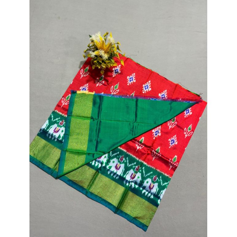 PSSIZSLG5Y08IBDC13- Zero Size Ikat Silk Lehenga