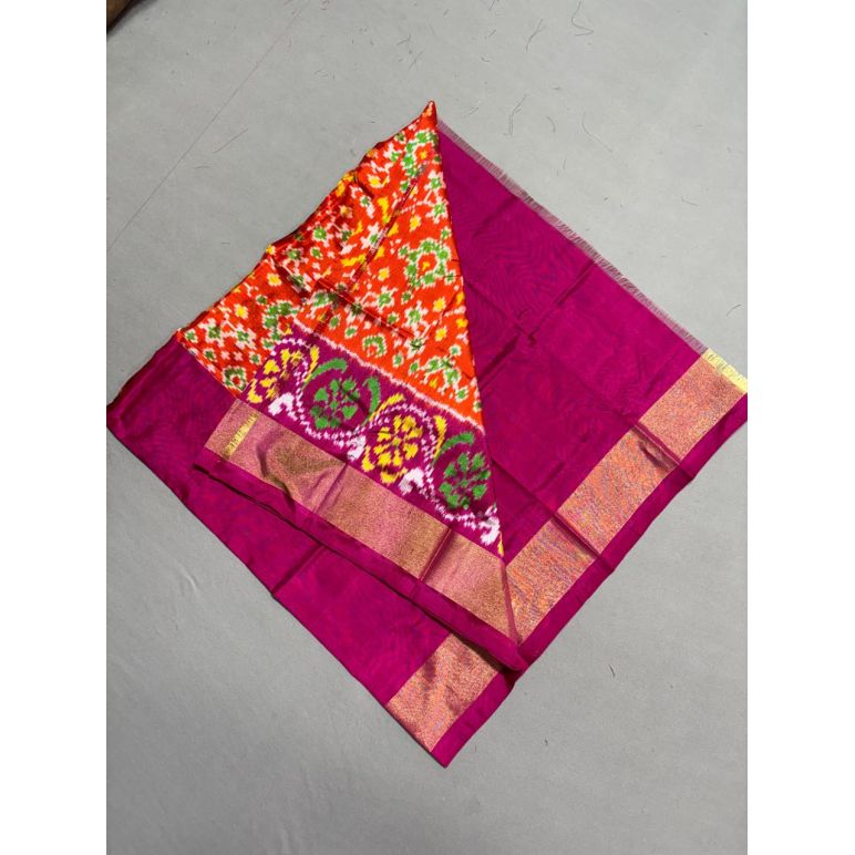PSSIZSLG5Y08IBDC27- Zero Size Ikat Silk Lehenga