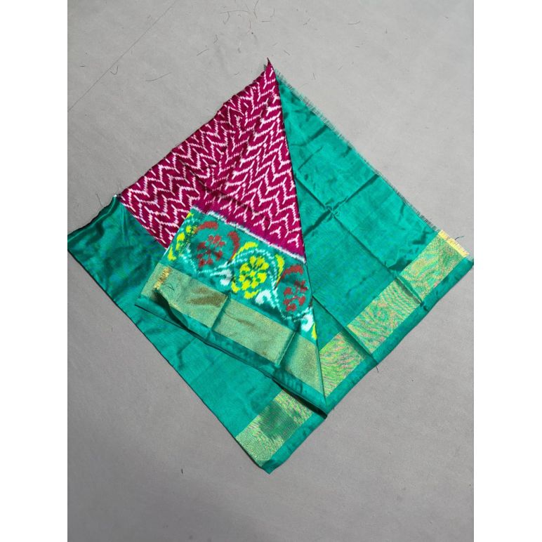 PSSIZSLG5Y08IBDC28- Zero Size Ikat Silk Lehenga