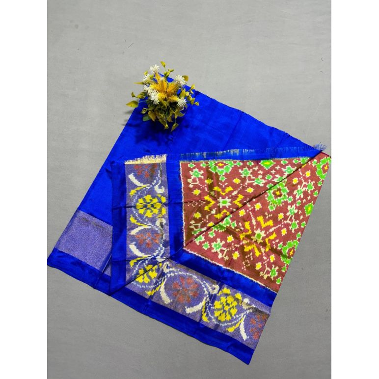 PSSIZSLG5Y08IBDC29- Zero Size Ikat Silk Lehenga