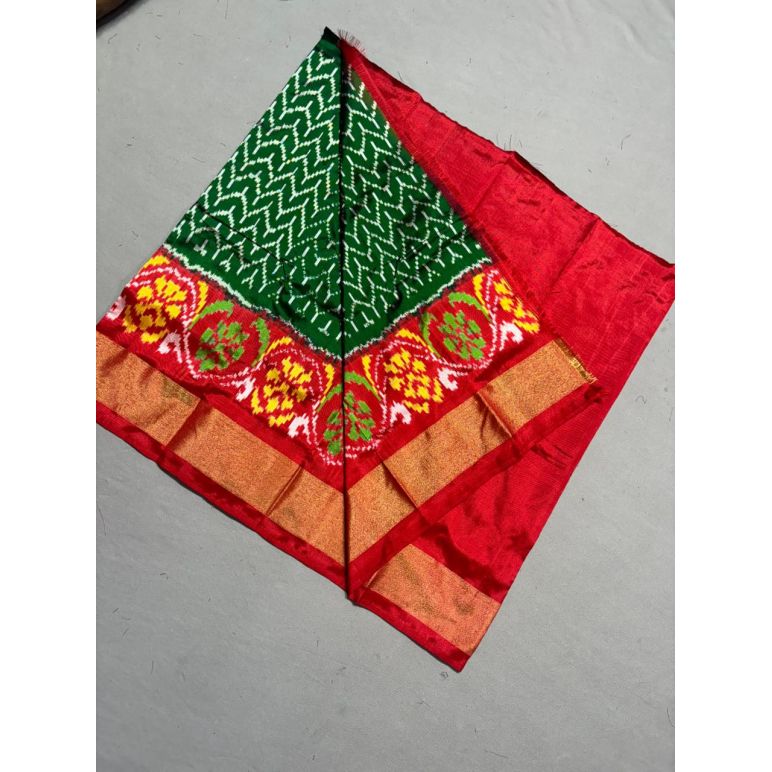 PSSIZSLG5Y08IBDC30- Zero Size Ikat Silk Lehenga