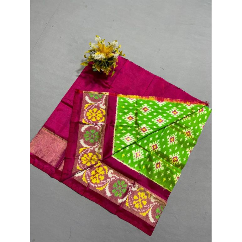 PSSIZSLG5Y08IBDC32- Zero Size Ikat Silk Lehenga