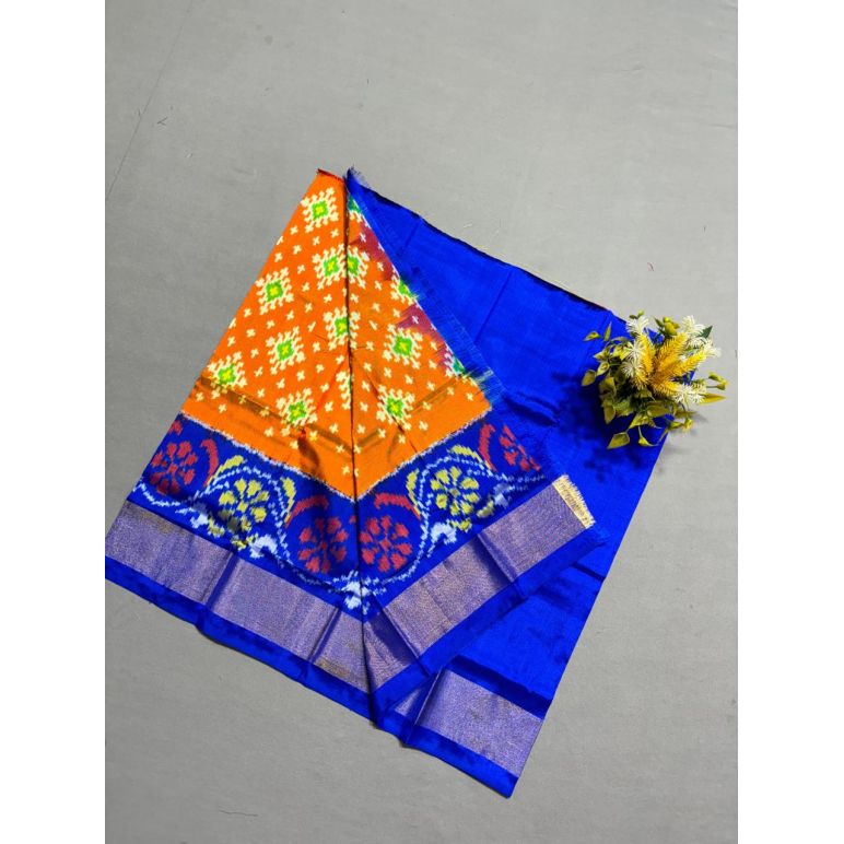 PSSIZSLG5Y08IBDC34- Zero Size Ikat Silk Lehenga