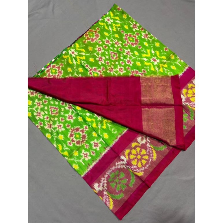PSSIZSLG5Y08IBDC40- Zero Size Ikat Silk Lehenga