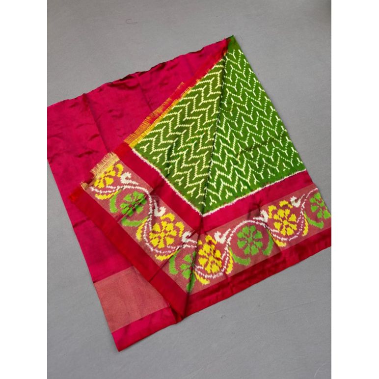PSSIZSLG5Y08IBDC43- Zero Size Ikat Silk Lehenga